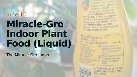Miracle-Gro Indoor Plant Food (Liquid)