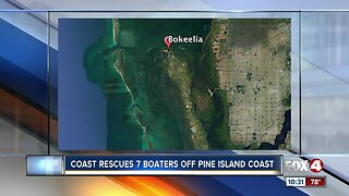 Coast Guard assists seven boaters near Pine Island Saturday