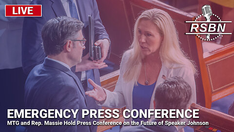 LIVE REPLAY: Press Conference: MTG and Rep. Massie Hold Press Conference on Speaker Johnson - 5/1/24