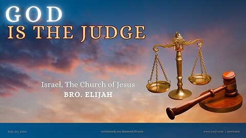 GOD IS THE JUDGE