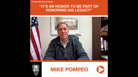 Mike Pompeo’s Tribute to Andrew Breitbart: "It’s An Honor to Be Part of Honoring His Legacy"