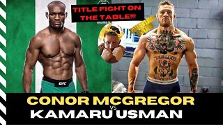 TITLE FIGHT FOR CONOR ON THE TABLE AND WHY HE SHOULD FIGHT GAETHJE FIRST!!!