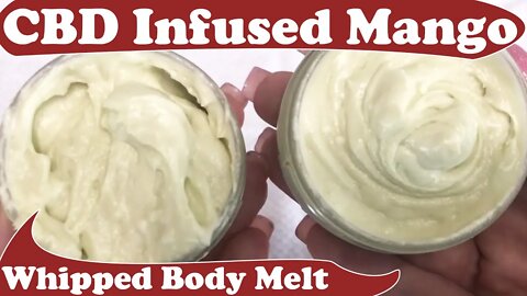 A CBD Infused Whipped Body Melt (Massage Oil) with Exotic Oils