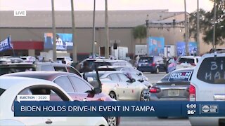 Biden drive-in campaign in Tampa