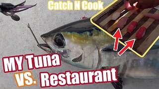MY Tuna VS Restaurant Tuna | Fishing Catch and Cook