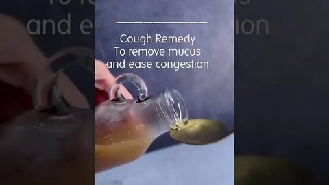 #shorts Natural cough remedy