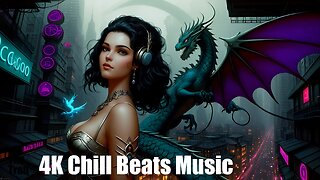 Chill Beats Music - Deep House Mirages | (AI) Audio Reactive Cyberpunk Fantasy | Mystical