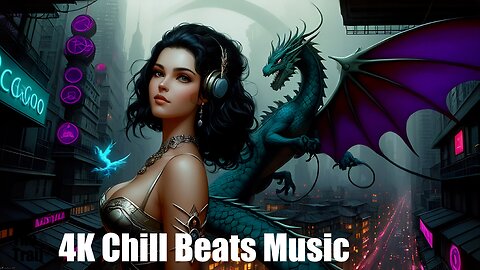 Chill Beats Music - Deep House Mirages | (AI) Audio Reactive Cyberpunk Fantasy | Mystical