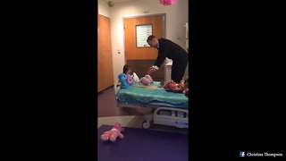 Dad Surprises Age 2 Daughter On Her Last Day Of Chemo With New Dress & ‘Daddy-daughter Dance’