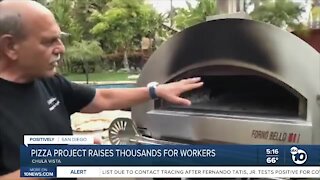 Pizza project raises thousands for San Diego workers
