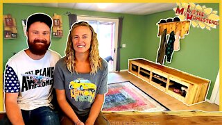 Pallet Wood Bench Complete, Master Bedroom Remodel & Mom & Dad Check In | Weekly Peek Ep251