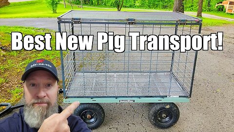 I Built a Piglet Transport Cart @UncleTimsFarm
