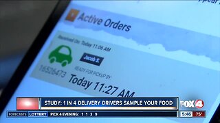 Study: 1 in 4 delivery drivers sample your food
