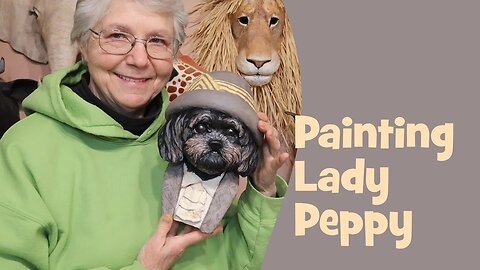 Painting Lady Peppy - Yes, I finished my Downton Abbey Shih Tzu 🙂