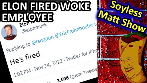 Twitter fired woke employee. Just a quick Soyless Matt News Update with Dame Pesos!