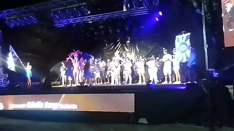 Escuela de Samba LA PA GOZAR en el escenario del Parque Rodó, Tacuarembó Uruguay (21/02/2023)