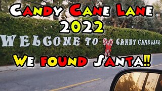 Candy Cane Lane 2022 We Found Santa Woodland Hills CA