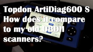 Topdon ArtiDiag600 S OBDII scanner. How does it compare to my old tools?