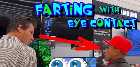 Fart prank in public funny reaction