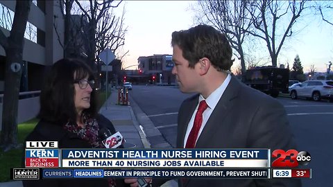 Adventist Health hosting walk-in nurse hiring event