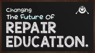 Let's talk about the future of repair education here