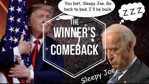 The Winner's comeback! Donald Trump's battle cry for the freedom of the USA.