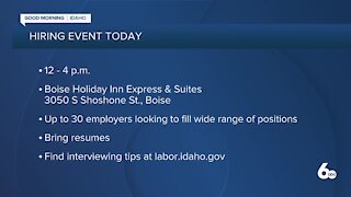 Idaho Department of Labor holding hiring event Tuesday
