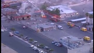 Fire near Sahara & 6th Street | Breaking news