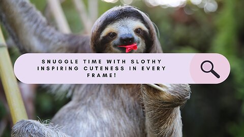 Adorable Sloth Moments - A Slow motion Symphony of Cuteness!