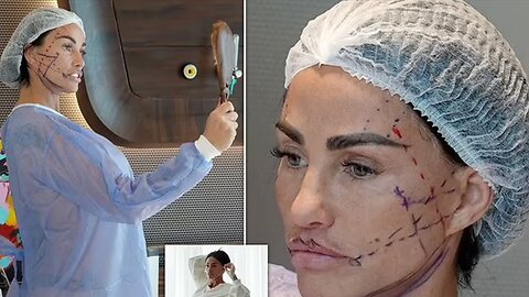 Katie Price brushes off arrest warrant as she goes in for her SIXTH £10,000 facelift