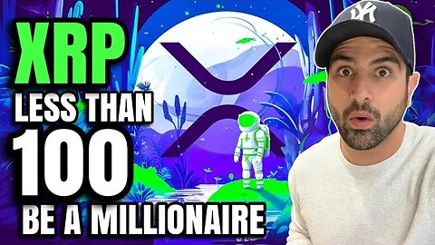 XRP RIPPLE LESS THAN 100 TO BE A MILLIONAIRE 🤯 | CRYPTO BITCOIN TO $1.0 MILLION