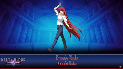 Melty Blood: Actress Again: Current Code: Arcade Mode - Aozaki Aoko