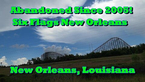 ABANDONED AMUSEMENT PARK SINCE 2005! Six Flags New Orleans, New Orleans, Louisiana.
