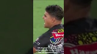 NRL@Latrell Mitchell leads Indigenous War Cry during 2020 NRL all stars #shorts #nrl