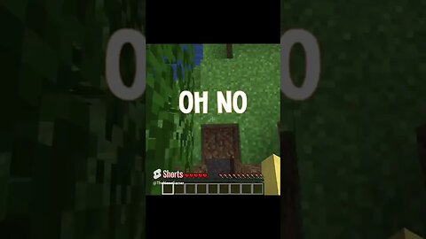 Minecraft BUT blocks break under you #minecraft #minecraftshorts