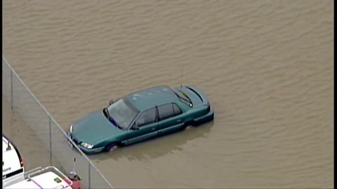 Air Tracker 5 over flooding in the Akron area
