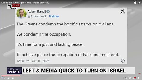 Adam Bandt supports Terrorists Hamas