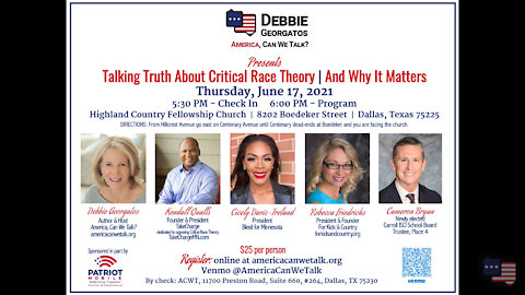 CRT June 17th Dallas Summit | Debbie Discusses 6.2.21