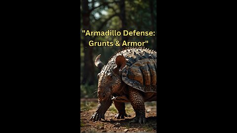 . "Armadillo Armor: Nature's Tough Nut to Crack!"