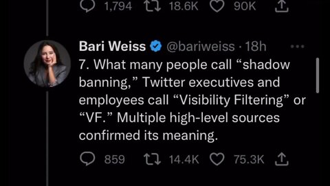 The Elon Musk and Bari Weiss Blacklist Twitter thread