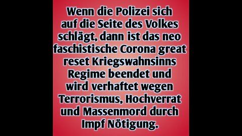 Wenn die Polizei sich auf die Seite des Volks stellt, dann...