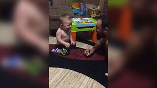 Baby Discovers Dad's Comedic Talent