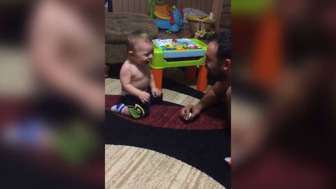 Baby Discovers Dad's Comedic Talent