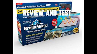 Brella Shield windshield Sun Shade Review and Test