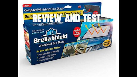 Brella Shield windshield Sun Shade Review and Test