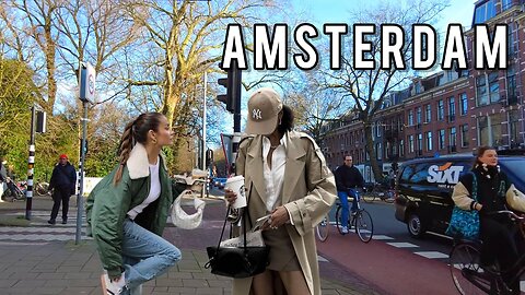 Amsterdam Walking Tour 2024 Amsterdam Netherlands 4K