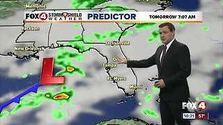 Forecast: A cloudy day expected Monday with a few showers