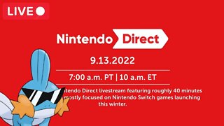 (LIVE) Nintendo Direct 9.13.2022 REACTION | RETURN TO DREAMLAND DELUXE, TEARS OF THE KINGDOM!