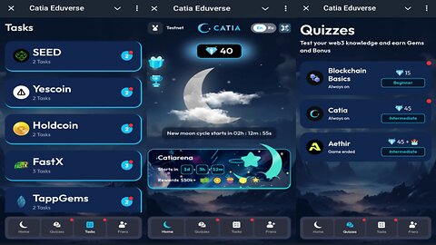 Catia Eduverse | Explore Quizzes, Tasks And Mini Games And Earn Rewards