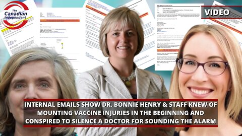 B.C. Top Doctor & Staff Knew of Mounting Vaccine Injuries Early & Conspired to Silence a Doctor